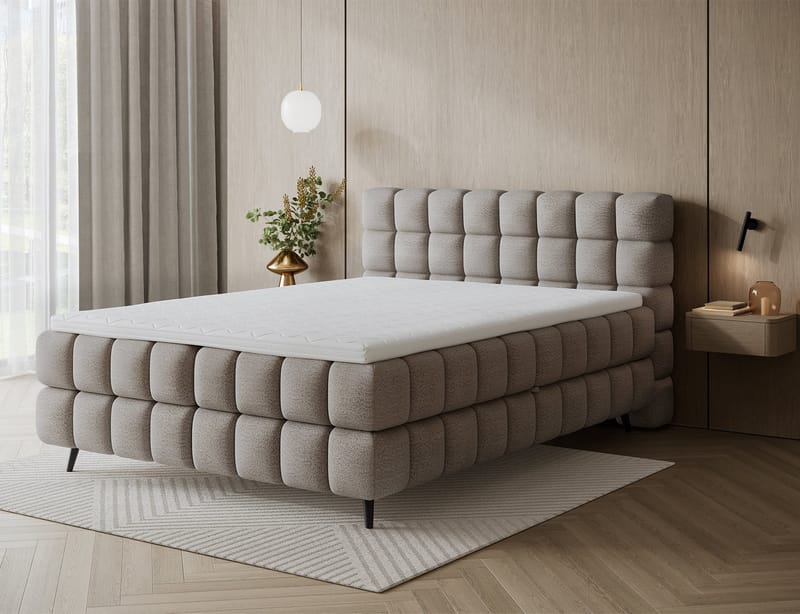 Sabeno Sängpaket Bubblig Kontinentalsäng med förvaring 160x200 cm - svart - Möbler - Sovrum - Sängar - Kontinentalsängar