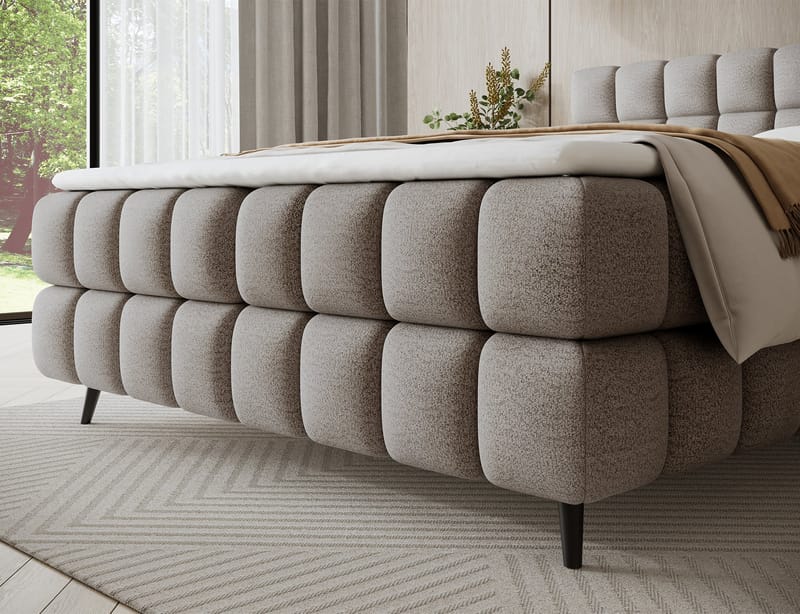 Sabeno Sängpaket Bubblig Kontinentalsäng med förvaring 160x200 cm - svart - Möbler - Sovrum - Sängar - Kontinentalsängar