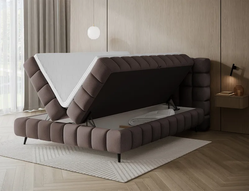 Sabeno Sängpaket Bubblig Kontinentalsäng med förvaring 180x200 cm - Tonall 22 - Möbler - Sovrum - Sängar - Kontinentalsängar