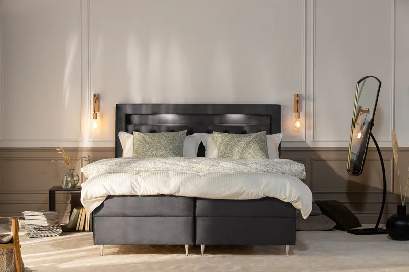 Alessia Förvaringssäng med LED-belysning 180x200 - Möbler - Sovrum - Sängar - Sängar med förvaring