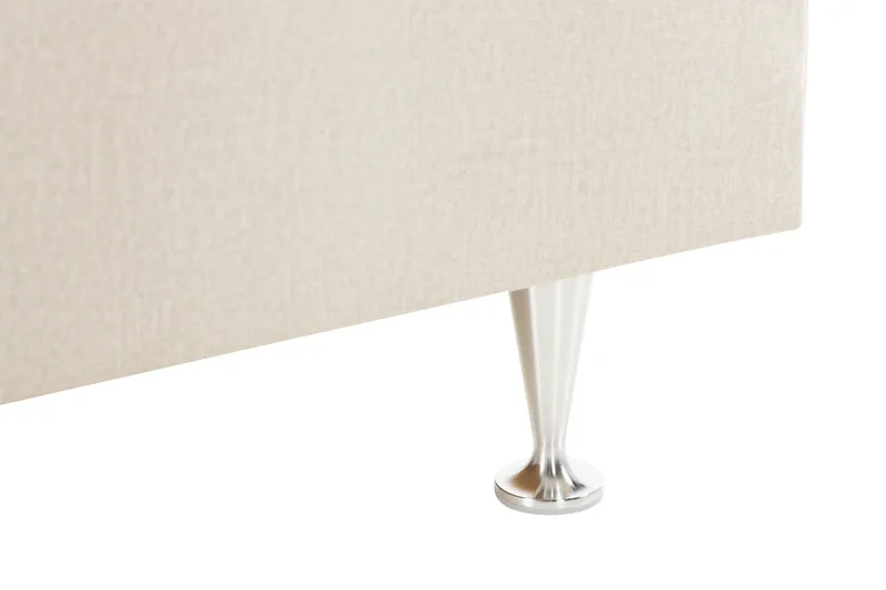 Alessia Komplett Sängpaket med Förvaring LED-belysning 160x200 cm - Biege - Möbler - Sovrum - Sängar - Sängar med förvaring