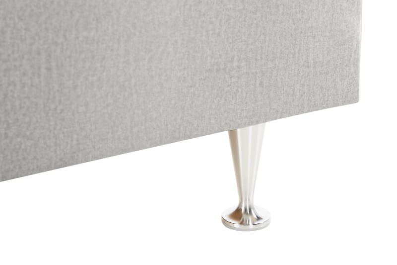 Alessia Komplett Sängpaket med Förvaring LED-belysning 160x200 cm - Ljusgrå - Möbler - Sovrum - Sängar - Sängar med förvaring