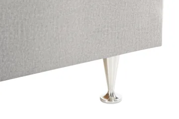 Alessia Komplett Sängpaket med Förvaring LED-belysning 160x200 cm - Ljusgrå - Möbler - Sovrum - Sängar - Sängar med förvaring