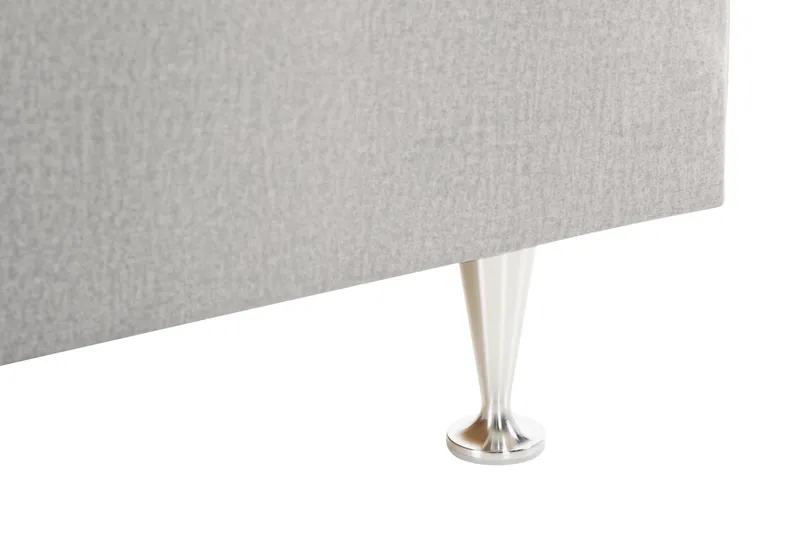 Alessia Komplett Sängpaket med Förvaring LED-belysning 160x200 cm - Ljusgrå - Möbler - Sovrum - Sängar - Sängar med förvaring