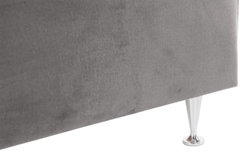 Alessia Komplett Sängpaket med Förvaring LED-belysning 160x200 cm - Mörkgrå - Möbler - Sovrum - Sängar - Sängar med förvaring