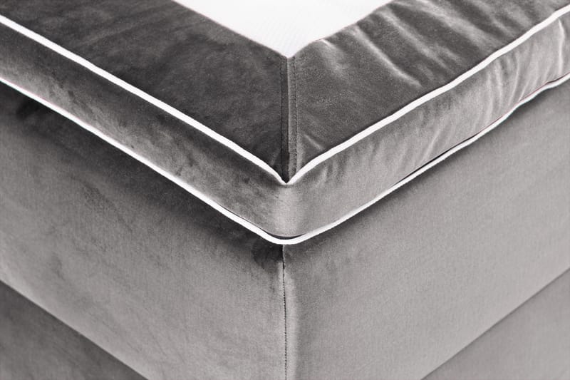 Alessia Komplett Sängpaket med Förvaring LED-belysning 160x200 cm - Mörkgrå - Möbler - Sovrum - Sängar - Sängar med förvaring