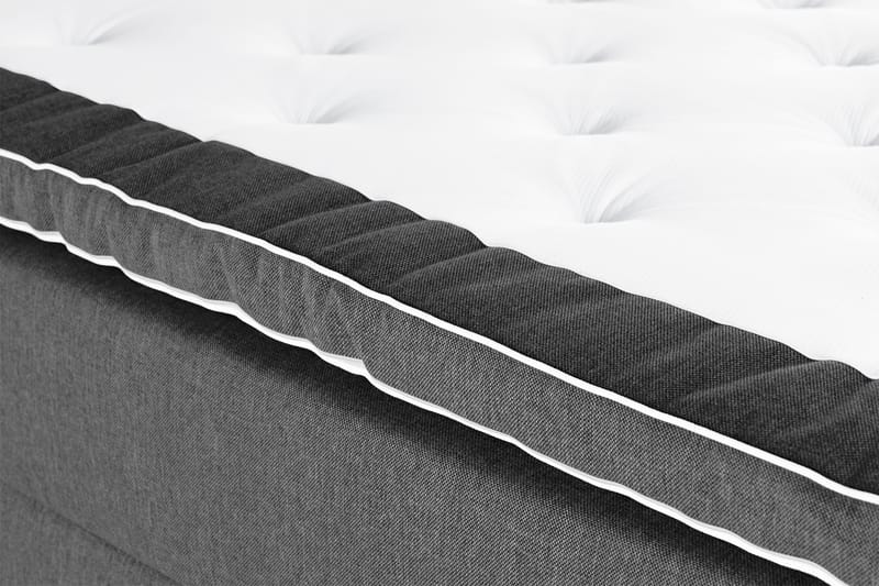 Alessia Komplett Sängpaket med Förvaring LED-belysning 160x200 cm - Svart - Möbler - Sovrum - Sängar - Sängar med förvaring