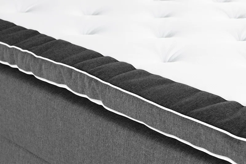 Alessia Komplett Sängpaket med Förvaring LED-belysning 160x200 cm - Svart - Möbler - Sovrum - Sängar - Sängar med förvaring