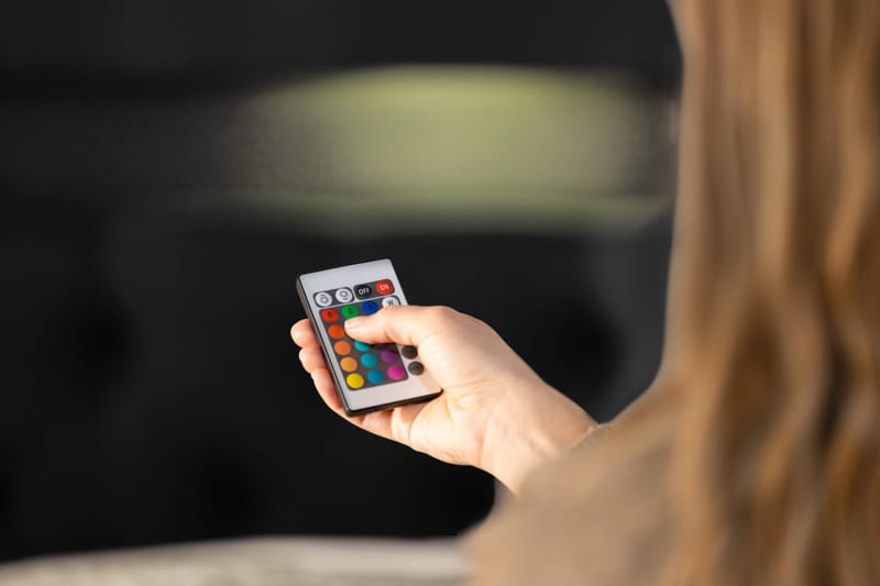 Alessia Komplett Sängpaket med Förvaring LED-belysning 160x200 cm - Svart - Möbler - Sovrum - Sängar - Sängar med förvaring