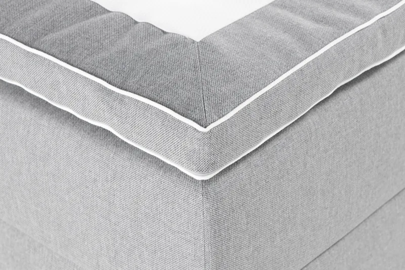 Alessia Komplett Sängpaket med Förvaring LED-belysning 180x200 cm - Grå - Möbler - Sovrum - Sängar - Sängar med förvaring