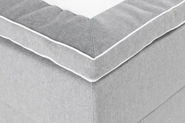 Alessia Komplett Sängpaket med Förvaring LED-belysning 180x200 cm - Grå - Möbler - Sovrum - Sängar - Sängar med förvaring