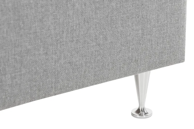 Alessia Komplett Sängpaket med Förvaring LED-belysning 180x200 cm - Grå - Möbler - Sovrum - Sängar - Sängar med förvaring