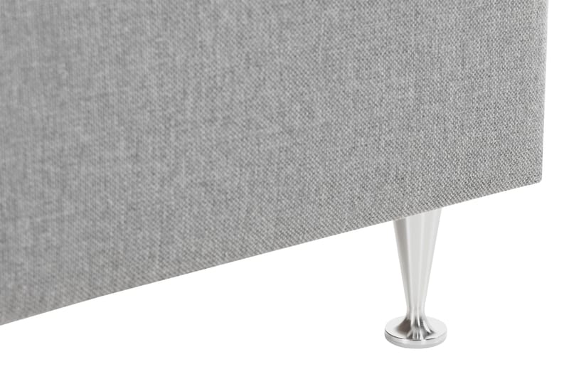 Alessia Komplett Sängpaket med Förvaring LED-belysning 180x200 cm - Grå - Möbler - Sovrum - Sängar - Sängar med förvaring