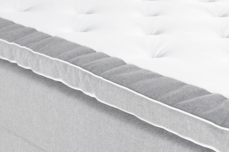 Alessia Komplett Sängpaket med Förvaring LED-belysning 180x200 cm - Grå - Möbler - Sovrum - Sängar - Sängar med förvaring