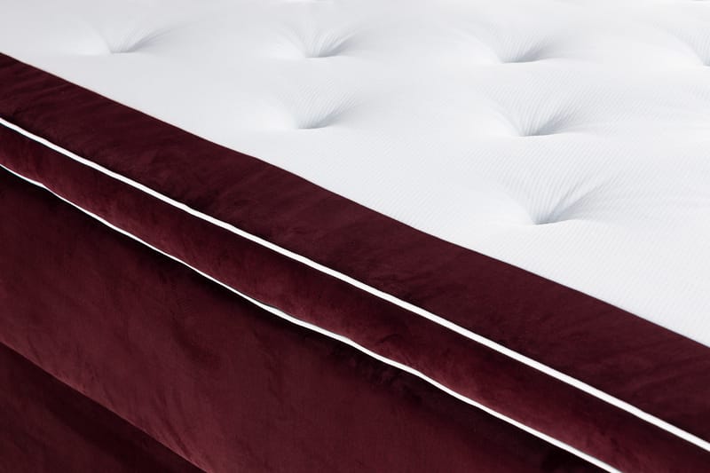 Alessia Komplett Sängpaket med Förvaring LED-belysning 180x200 cm - Röd - Möbler - Sovrum - Sängar - Sängar med förvaring