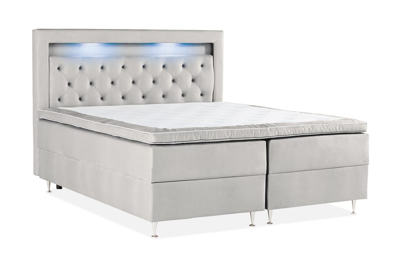 ALTAMURA Förvaringssäng med LED-belysning 160x200 - Möbler - Sovrum - Sängar - Sängar med förvaring