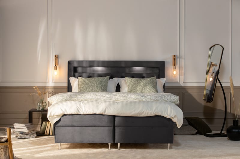 ALTAMURA Förvaringssäng med LED-belysning 180x200 - Möbler - Sovrum - Sängar - Sängar med förvaring