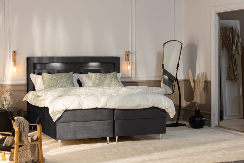 ALTAMURA Förvaringssäng med LED-belysning 180x200 - Möbler - Sovrum - Sängar - Sängar med förvaring