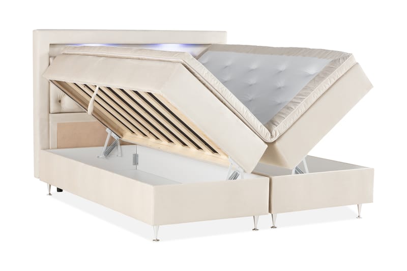 ALTAMURA Förvaringssäng med LED-belysning 180x200 - Möbler - Sovrum - Sängar - Sängar med förvaring