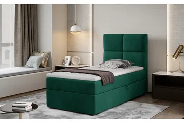 Arcore Förvaringssäng 90x200cm Rutad - Grön - Möbler - Sovrum - Sängar - Sängar med förvaring