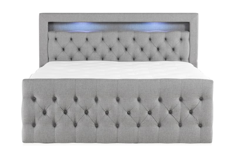 BELTRAO Komplett Sängpaket med Lådförvaring LED-belysning 160x200 - Möbler - Sovrum - Sängar - Sängar med förvaring