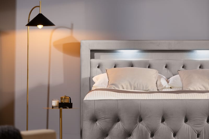 BELTRAO Komplett Sängpaket med Lådförvaring LED-belysning 180x200 - Möbler - Sovrum - Sängar - Sängar med förvaring