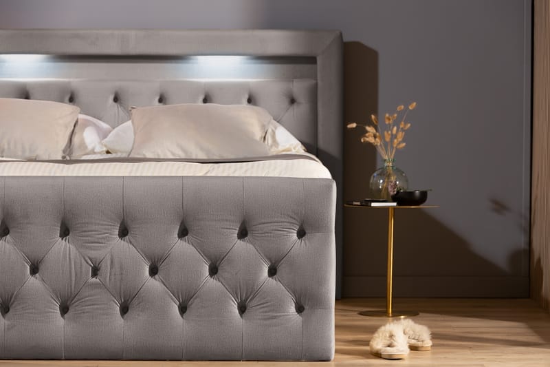 BELTRAO Komplett Sängpaket med Lådförvaring LED-belysning 180x200 - Möbler - Sovrum - Sängar - Sängar med förvaring