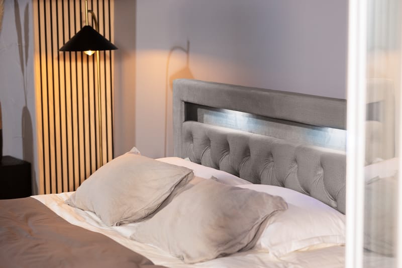 BELTRAO Komplett Sängpaket med Lådförvaring LED-belysning 180x200 - Möbler - Sovrum - Sängar - Sängar med förvaring
