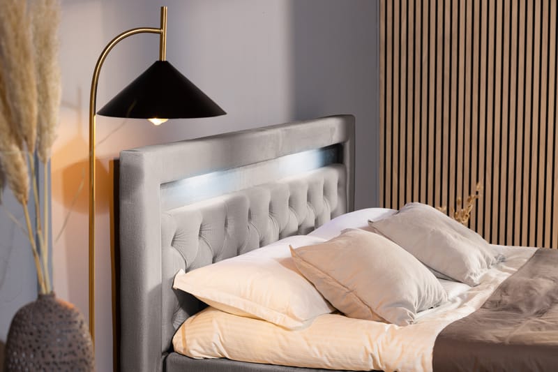 BELTRAO Komplett Sängpaket med Lådförvaring LED-belysning 180x200 - Möbler - Sovrum - Sängar - Sängar med förvaring