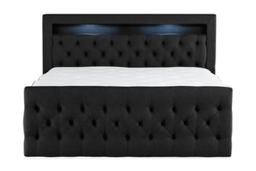 BELTRAO Komplett Sängpaket med lådförvaring LED-belysning 180x200