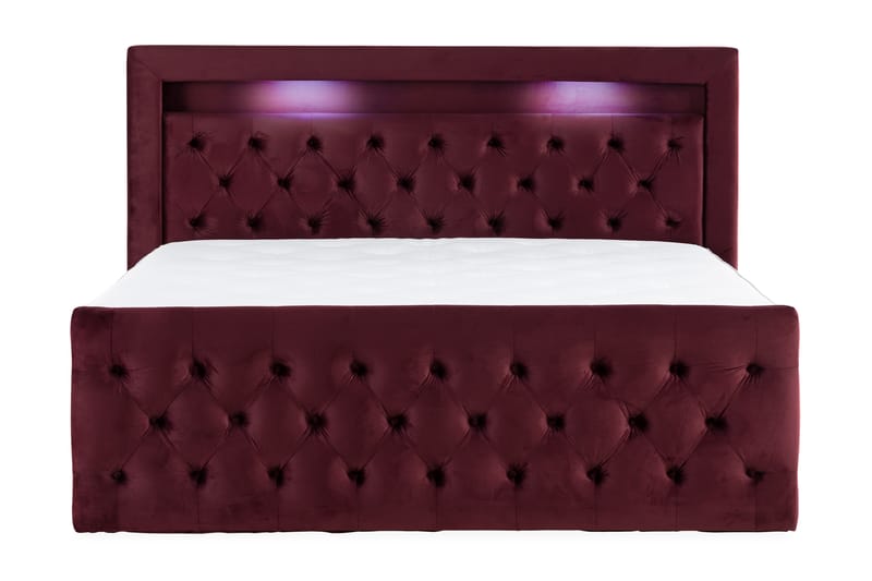 BELTRAO Komplett Sängpaket med Lyftförvaring LED-belysning 160x200 - Möbler - Sovrum - Sängar - Sängar med förvaring