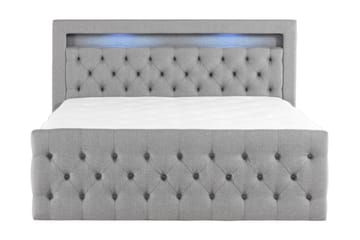 BELTRAO Komplett Sängpaket med Lyftförvaring LED-belysning 160x200