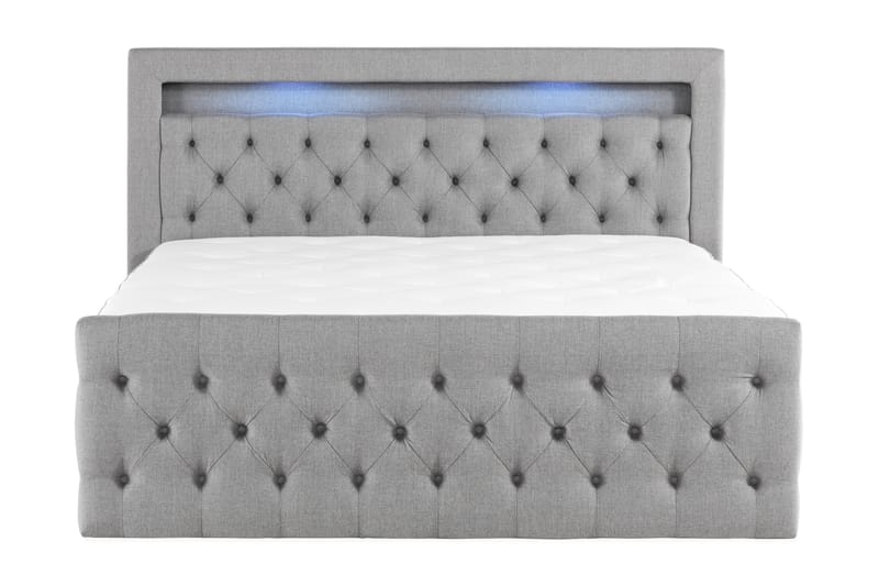 BELTRAO Komplett Sängpaket med Lyftförvaring LED-belysning 160x200 - Möbler - Sovrum - Sängar - Sängar med förvaring