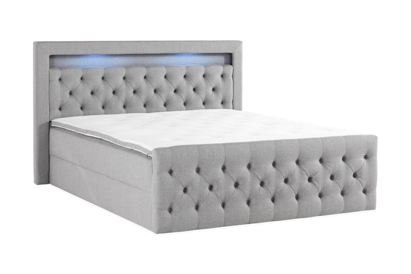 BELTRAO Komplett Sängpaket med Lyftförvaring LED-belysning 160x200 - Möbler - Sovrum - Sängar - Sängar med förvaring
