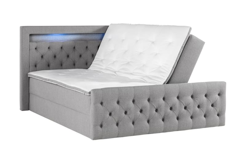 BELTRAO Komplett Sängpaket med Lyftförvaring LED-belysning 160x200 - Möbler - Sovrum - Sängar - Sängar med förvaring