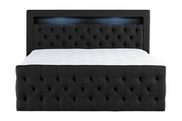BELTRAO Komplett Sängpaket med Lyftförvaring LED-belysning 160x200