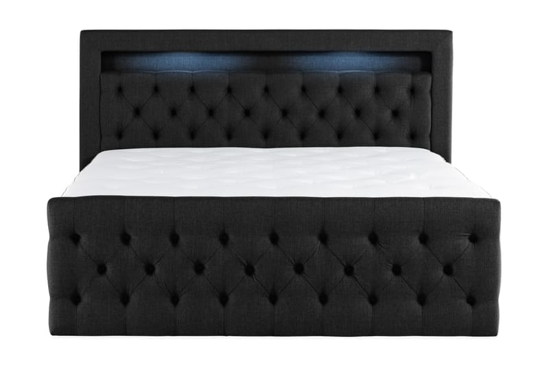 BELTRAO Komplett Sängpaket med Lyftförvaring LED-belysning 160x200 - Möbler - Sovrum - Sängar - Sängar med förvaring
