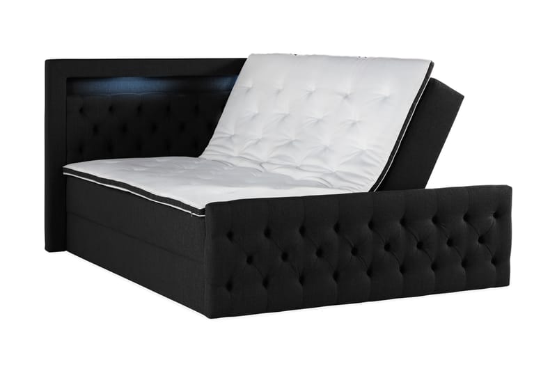BELTRAO Komplett Sängpaket med Lyftförvaring LED-belysning 160x200 - Möbler - Sovrum - Sängar - Sängar med förvaring