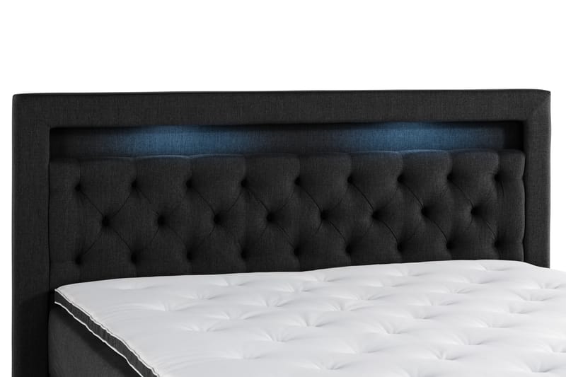 BELTRAO Komplett Sängpaket med Lyftförvaring LED-belysning 160x200 - Möbler - Sovrum - Sängar - Sängar med förvaring