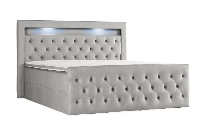 BELTRAO Komplett Sängpaket med Lyftförvaring LED-belysning 160x200 - Möbler - Sovrum - Sängar - Sängar med förvaring