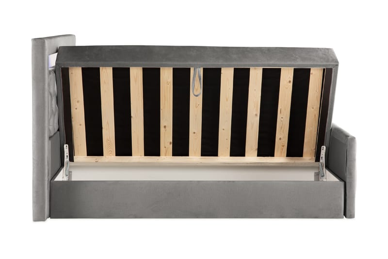 BELTRAO Komplett Sängpaket med Lyftförvaring LED-belysning 160x200 - Möbler - Sovrum - Sängar - Sängar med förvaring