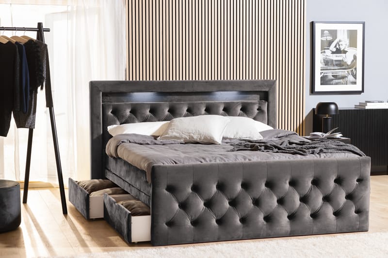 BELTRAO Sängpaket 180x200 med Lådförvaring - Sängar med förvaring - Komplett Sängpaket