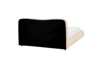 Säng med förvaring Blagnac - Beige/Bouclé, 180x200 cm - Möbler - Sovrum - Sängram & sängstomme