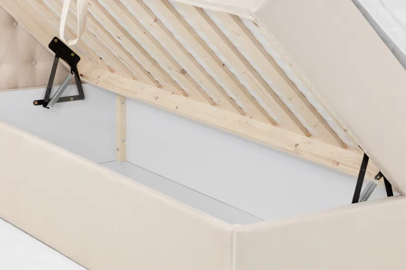 Boxy Box Bed 160x200 cm - Beige - Möbler - Sovrum - Sängar - Sängar med förvaring