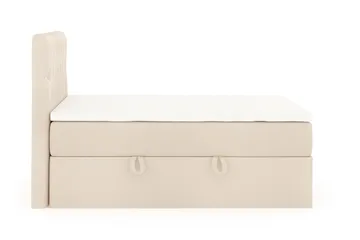 Boxy Box Bed Säng med Förvaring 120x200 cm - Beige - Möbler - Sovrum - Sängar - Sängar med förvaring