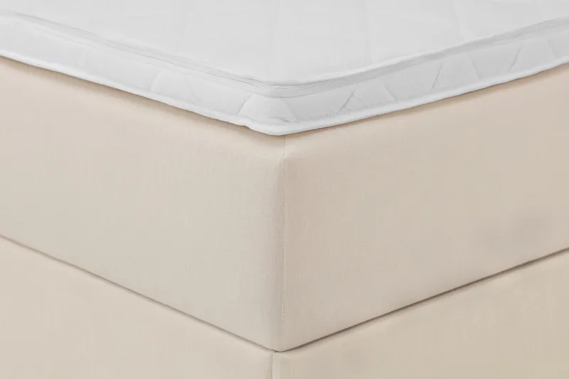 Boxy Box Bed Säng med Förvaring 120x200 cm - Beige - Möbler - Sovrum - Sängar - Sängar med förvaring