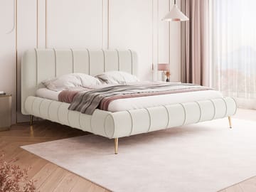 Calrosin Sängram på ben 120x200 cm med Förvaring - Vit - Möbler - Sovrum - Sängar - Sängar med förvaring