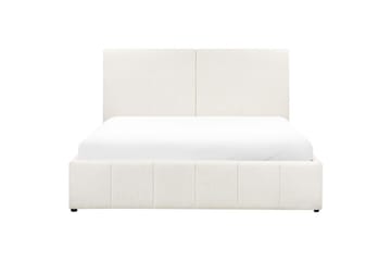 Säng med förvaring Castelnavet - Vit, Svart, 180x200 cm - Möbler - Sovrum - Sängram & sängstomme
