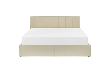 Säng med förvaring Dreux - Beige, svart, 160x200 cm - Möbler - Sovrum - Sängram & sängstomme