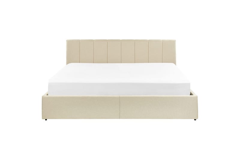 Säng med förvaring Dreux - Beige, svart, 180x200 cm - Möbler - Sovrum - Sängram & sängstomme